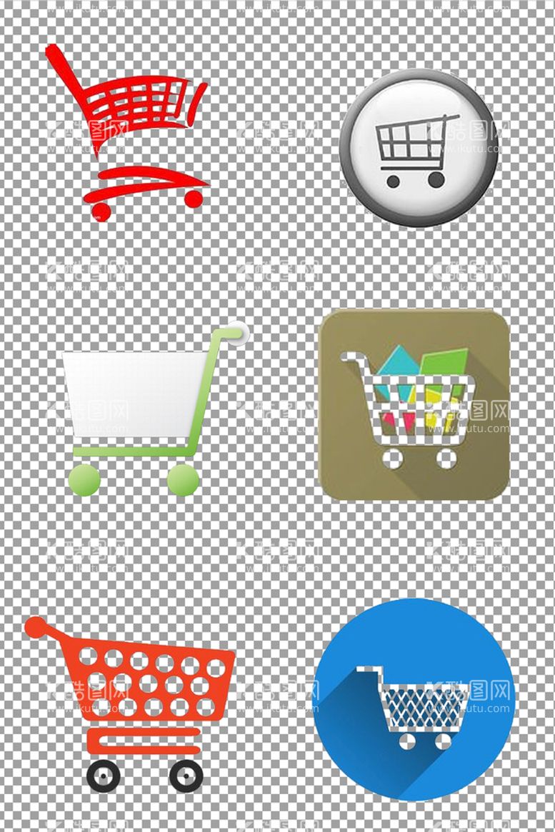 编号：96871309202130541298【酷图网】源文件下载-卡通购物车图标