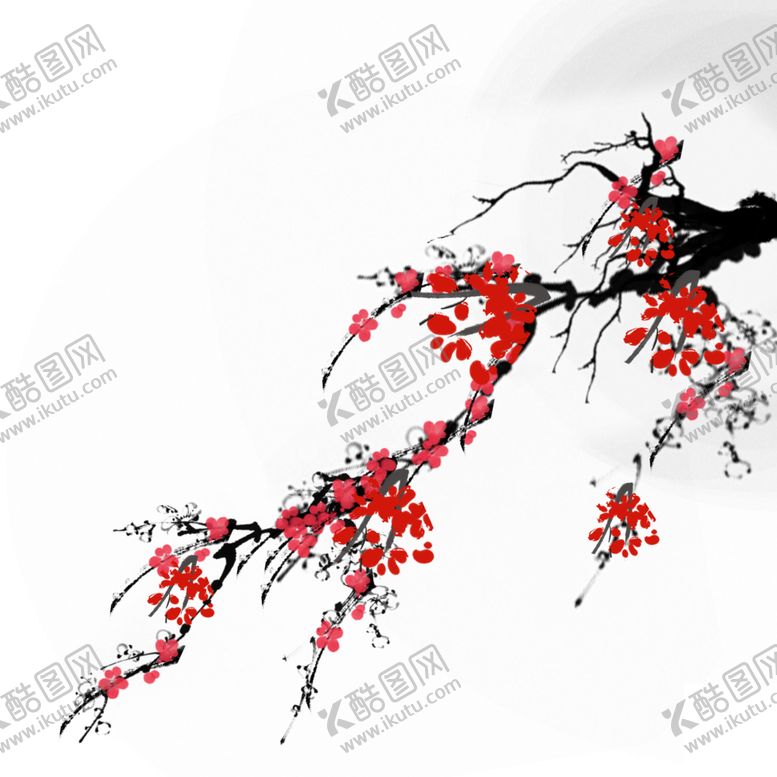 编号：46552505051304577835【酷图网】源文件下载-中国风水墨梅