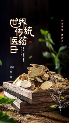 简约世界传统医药日启动页h5