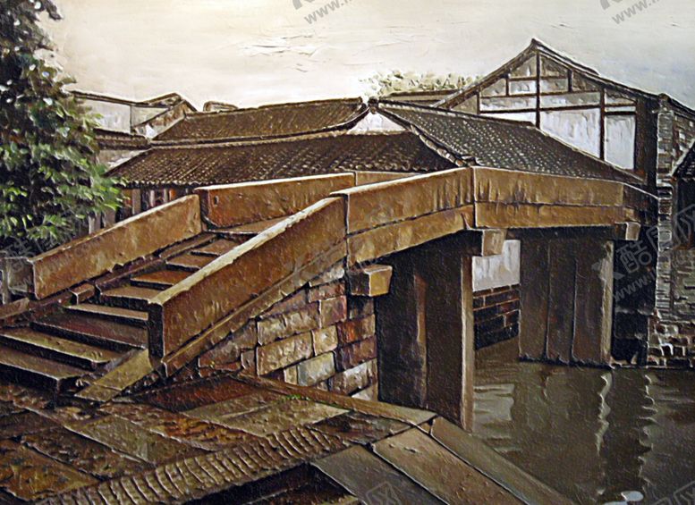 编号：34471810110907585325【酷图网】源文件下载-桥油画