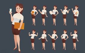 人物不同动作