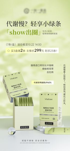 咖啡减肥瘦身饮料产品海报