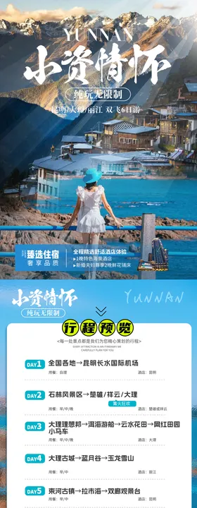 云南旅游详情页旅游海报