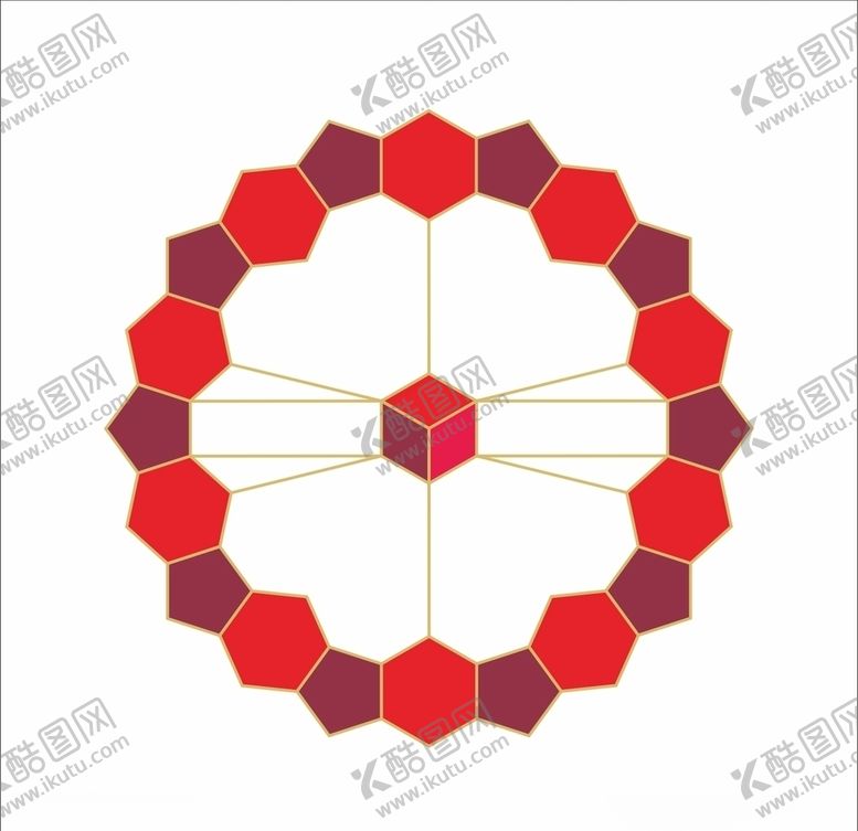 编号：81842110060811487829【酷图网】源文件下载-几何花边图形