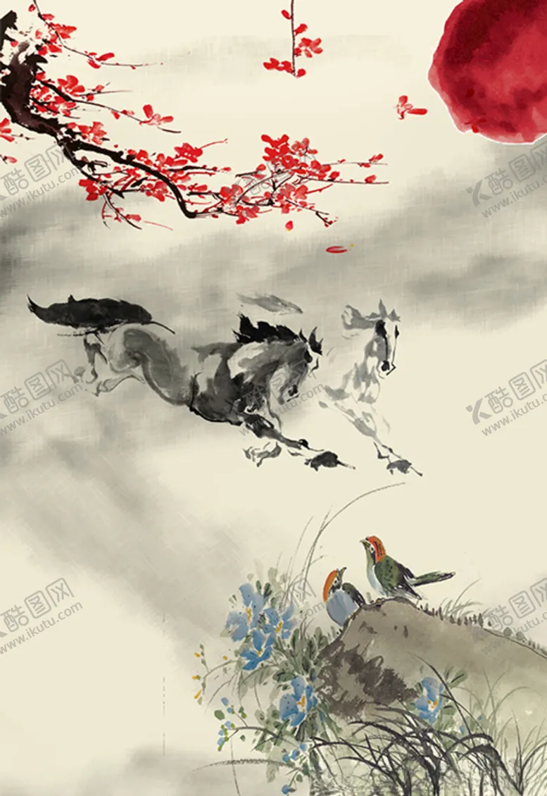 编号：24762805141958444844【酷图网】源文件下载-中国风水墨古典装饰画