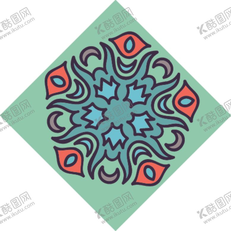 编号：61957205072234567345【酷图网】源文件下载-古典少数民族花纹底纹矢量