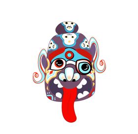 中国风少数民族装饰画合层