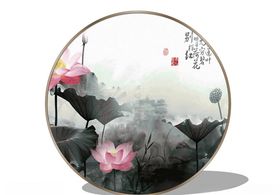 中式装饰画墙饰SU模SU模型