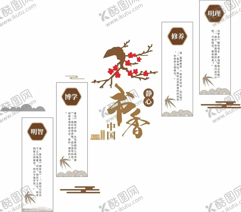 编号：71154403080257085812【酷图网】源文件下载-书香文化墙