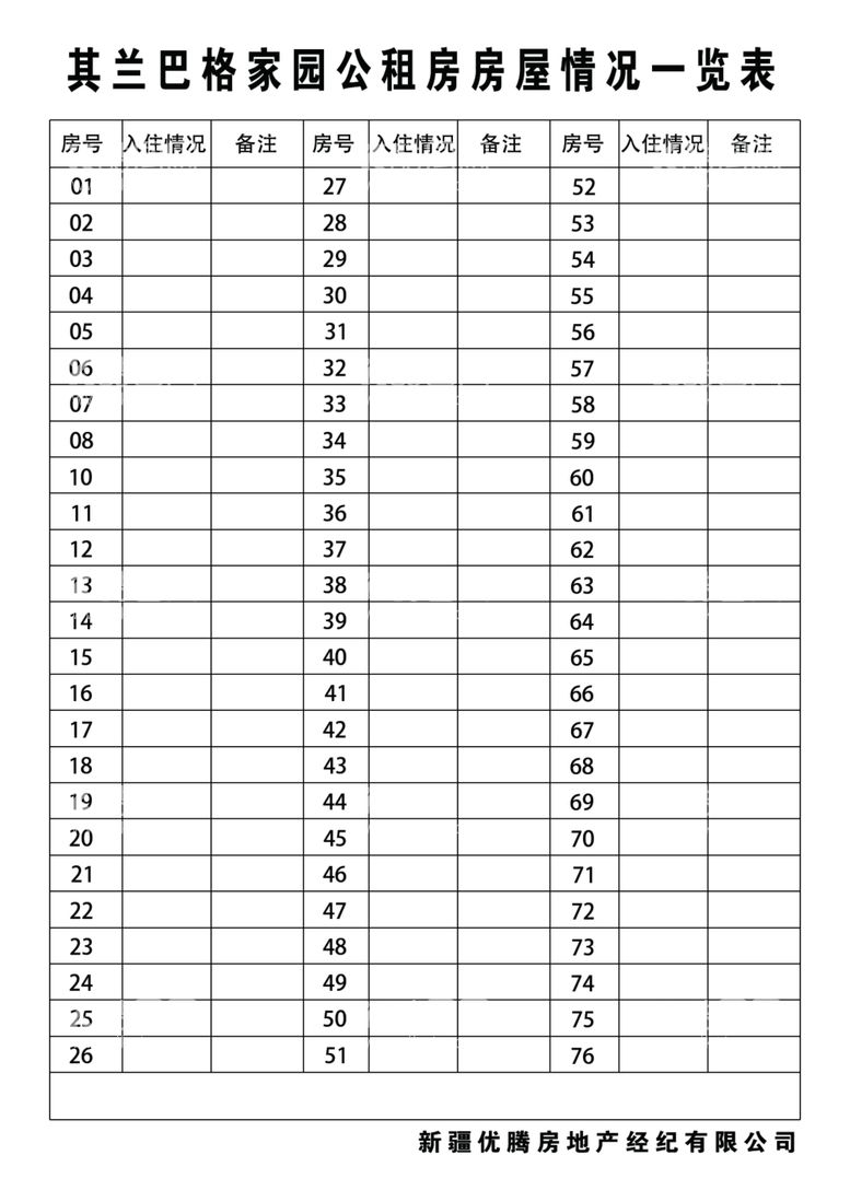 编号：52200512111709137527【酷图网】源文件下载-房屋情况一览表