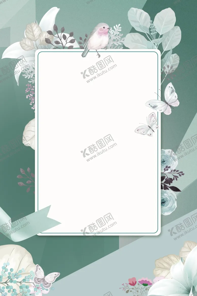 编号：52361304281641449924【酷图网】源文件下载-花鸟简洁背景