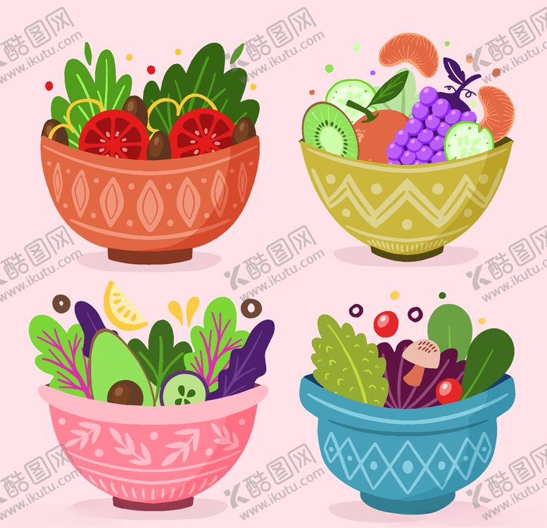 编号：99858010170950085112【酷图网】源文件下载-矢量厨房蔬菜食品素材