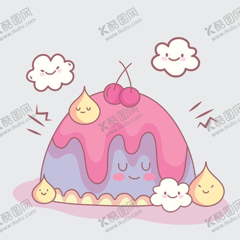 编号：49972606231935085606【酷图网】源文件下载-卡哇伊甜品