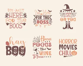 万圣节主题文字装饰图案