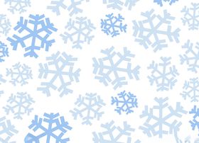 矢量冬季浪漫清新雪花背景图