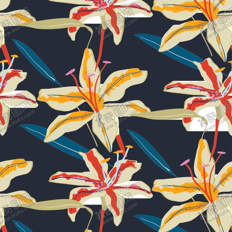 编号：79737209201845431829【酷图网】源文件下载-植物花卉印花