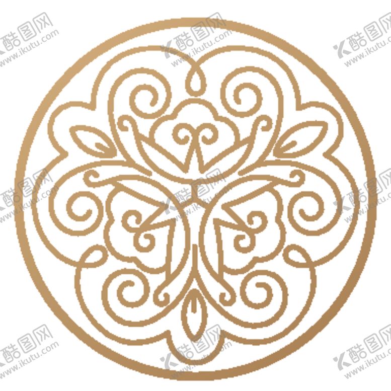 编号：99196810090235183902【酷图网】源文件下载-欧式金色花纹图案