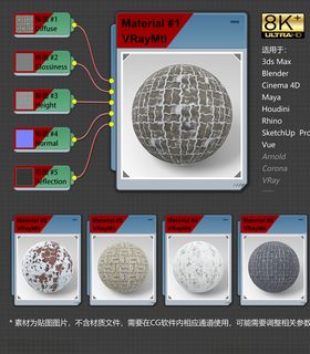 8K超清冰雪环境材质贴图