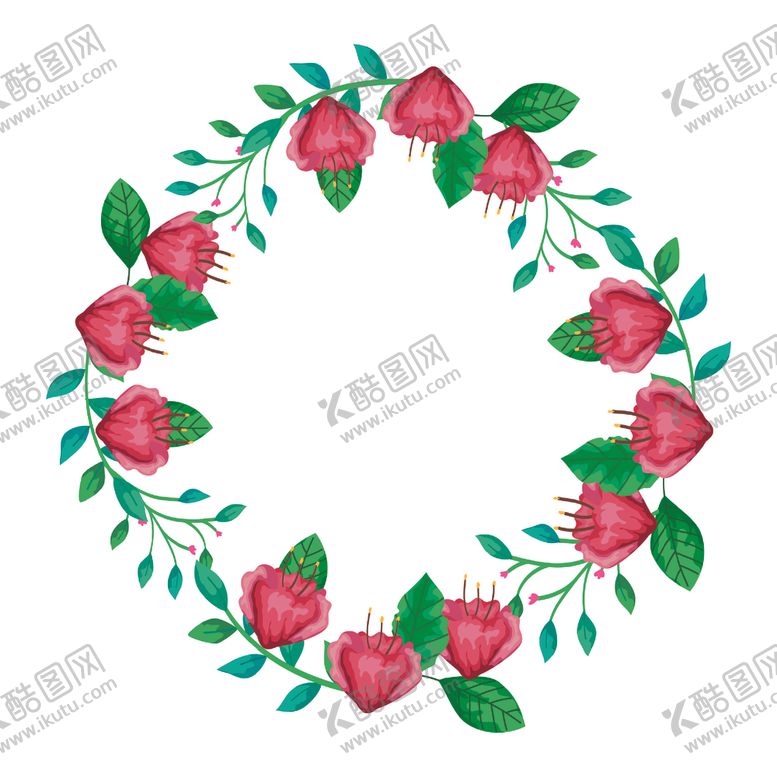 编号：60212304181838211696【酷图网】源文件下载-矢量手绘花朵