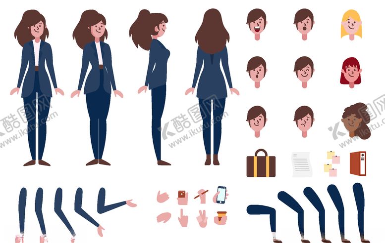 编号：28537909270412351099【酷图网】源文件下载-人物动作拆分