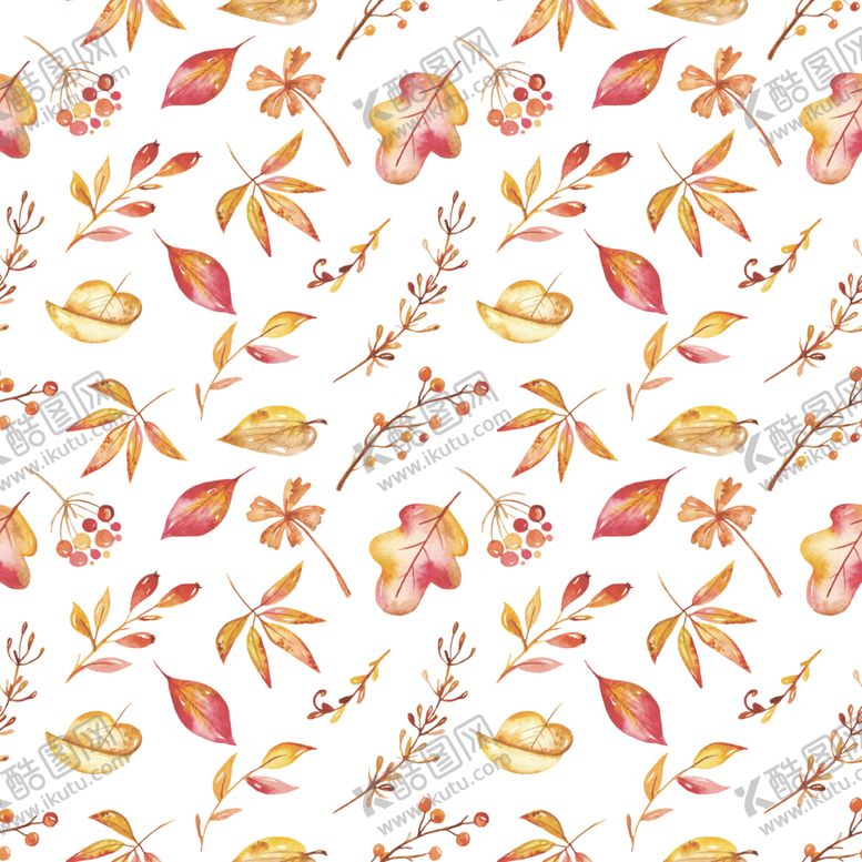 编号：46810709221358536821【酷图网】源文件下载-秋季森系水彩动物背景