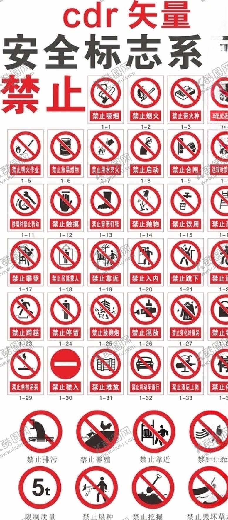 编号：22095809262223273659【酷图网】源文件下载-禁止安全标识