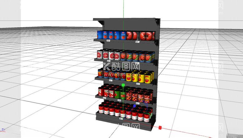 编号：31113112020731269826【酷图网】源文件下载-C4D模型货架