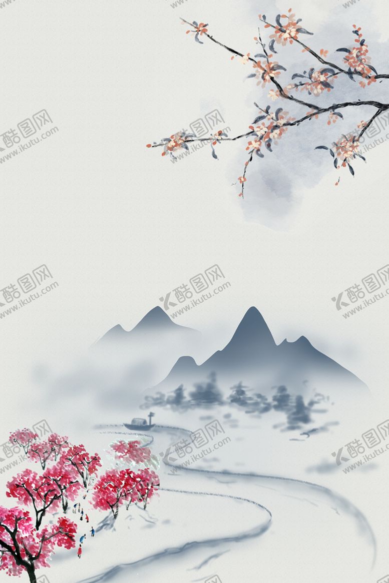 编号：98446611032114382860【酷图网】源文件下载-水墨背景