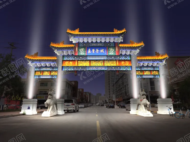 编号：90840907030027505508【酷图网】源文件下载-亮化效果图