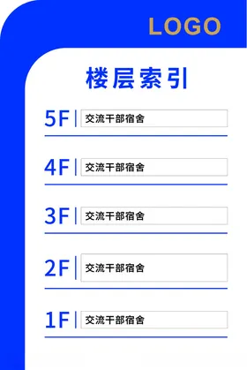 楼层索引牌指示牌