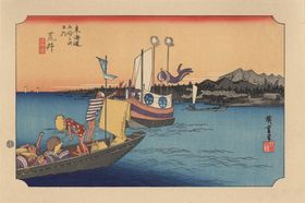 日本街景风景浮世绘