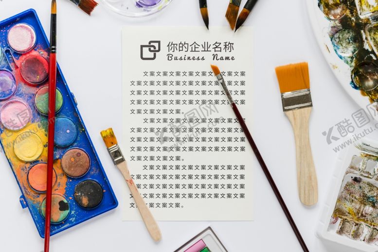 纸张样机空白精装画册书本书籍封面