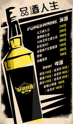 KTV酒类价格