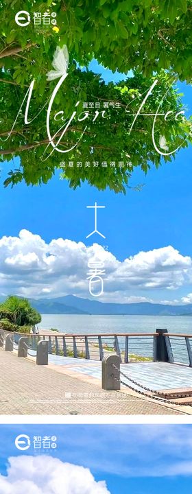 地产大暑节气系列海报