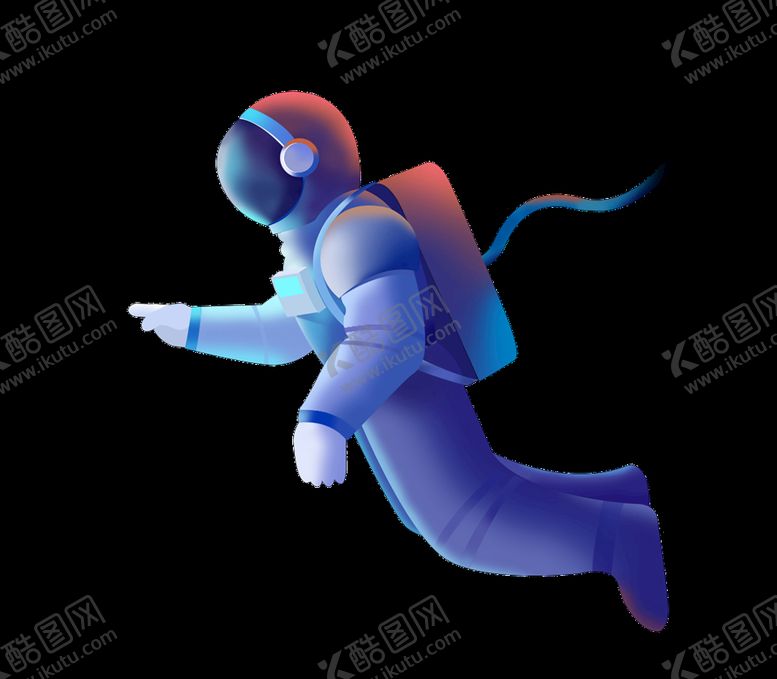 编号：13514810271538228493【酷图网】源文件下载-C4D卡通太空人镂空素材