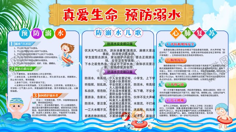 编号：64928007050936473853【酷图网】源文件下载-珍爱生命预防溺水宣传页
