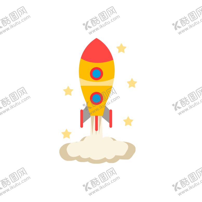 编号：64080601270033212728【酷图网】源文件下载-卡通火箭