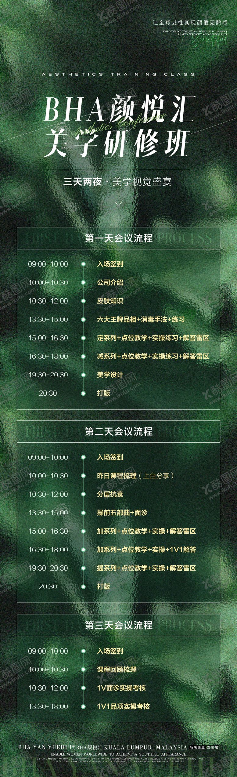 编号：37313410131641584676【酷图网】源文件下载-医美会议流程长图