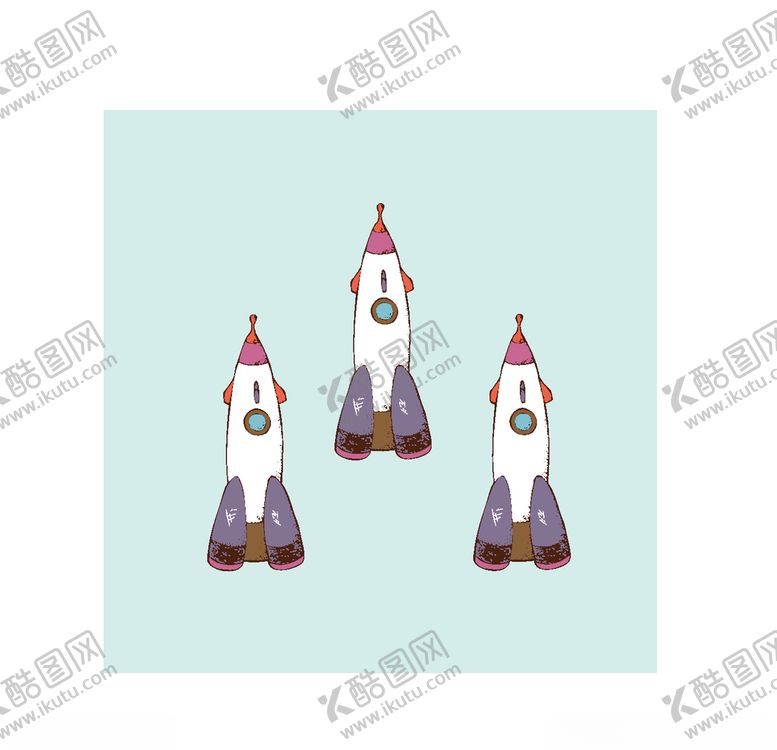 编号：59710106232000443390【酷图网】源文件下载-卡通火箭