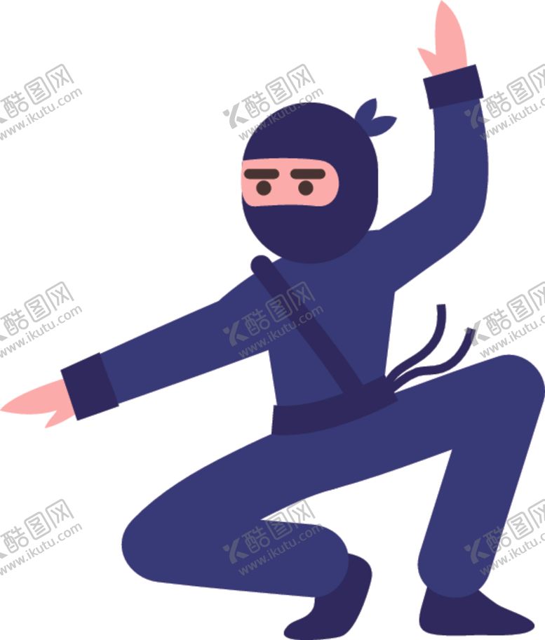 编号：96087810311727101758【酷图网】源文件下载-卡通忍者