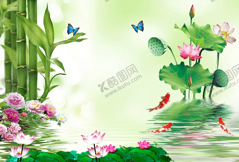 编号：04612709271938393856【酷图网】源文件下载-荷花背景