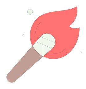 火焰素材着易燃灾