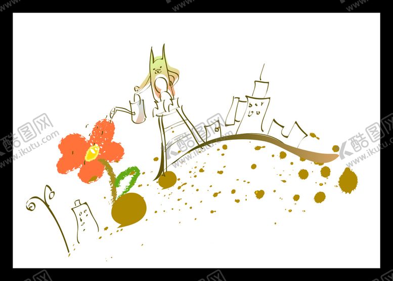 编号：47754001311357343030【酷图网】源文件下载-手绘花卉花朵