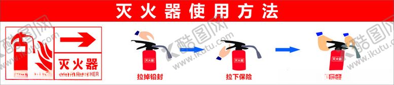 编号：62357502270105195931【酷图网】源文件下载-灭火器使用方法
