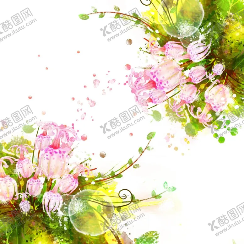 编号：75638212040902476798【酷图网】源文件下载-唯美水彩花卉植物挂画装饰画
