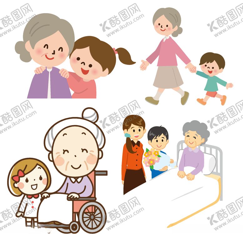 编号：60723910101359579767【酷图网】源文件下载-老人与孙子