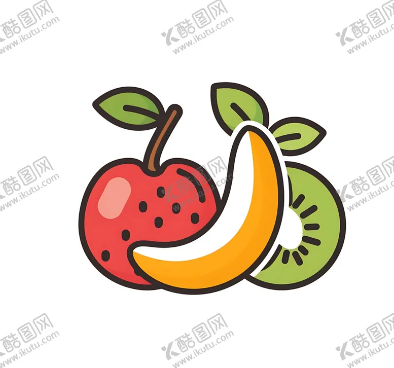 编号：51119201140345592606【酷图网】源文件下载-卡通水果素材