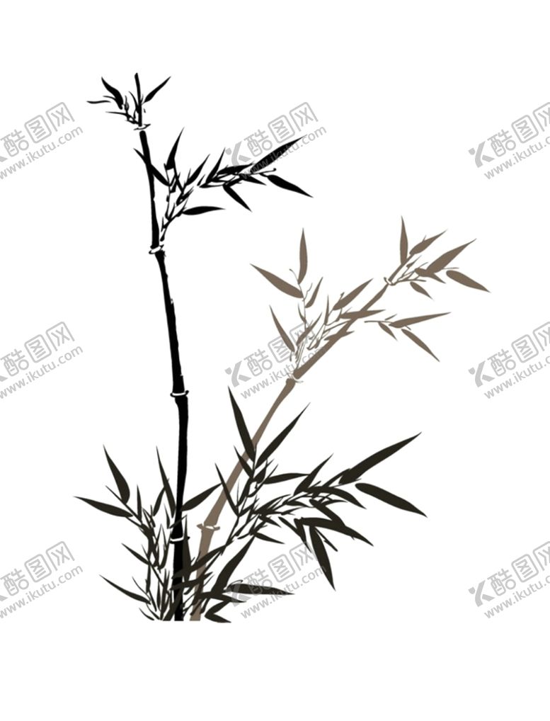 编号：16760306280438146915【酷图网】源文件下载-水墨竹子