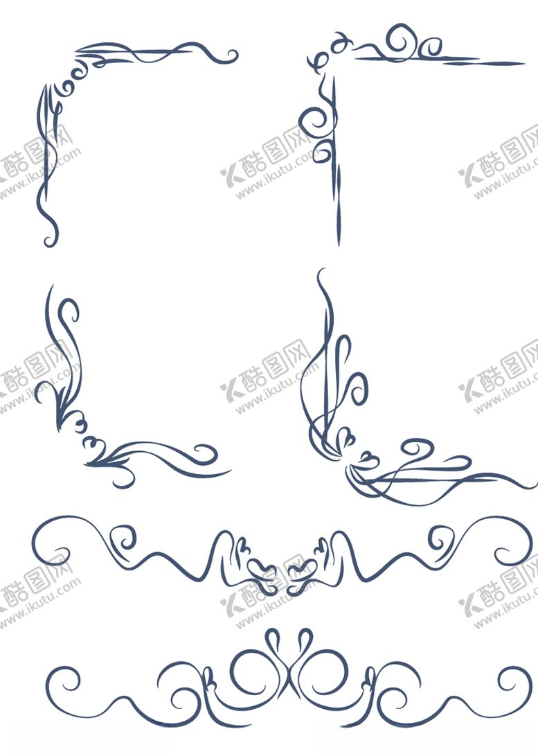 编号：76454810251357308518【酷图网】源文件下载-欧式边框对角复古装饰边框元素