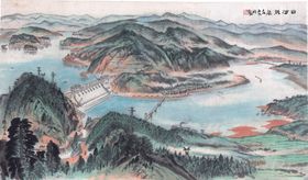 水墨山水国画风景